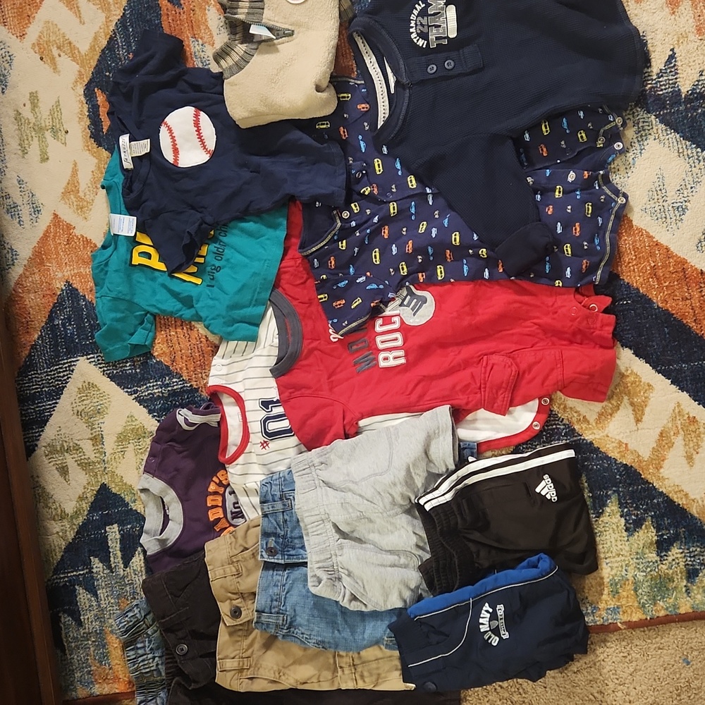 Lot of 12m boys clothes - 18 pieces